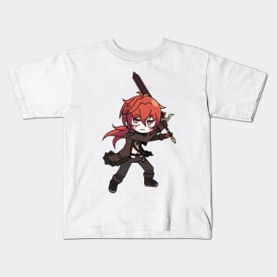 Genshin impact Chibi Diluc Ragnvindr Kids T-Shirt